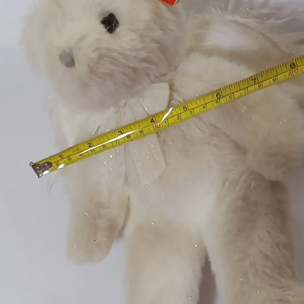 Ty Plush Bear with Cream Fur and Wings. VINTAGE